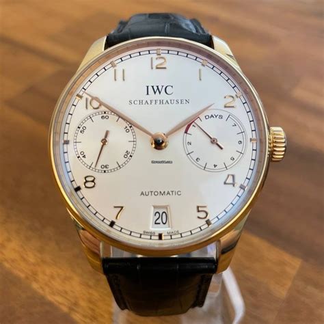 iwc portuguese 7 day|iwc portugieser chronograph for sale.